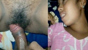 Desi bhabi's hairy pussy gets wet and wild in village video