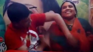 Desi couple enjoys outdoor sex at a cafe