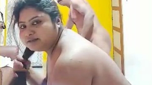 South Asian older woman aggressively penetrated by manager