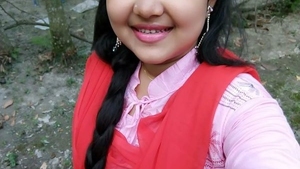 Voluptuous Indian beauty enjoys private moments in village setting