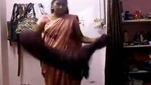 Indian wife changes her outfit