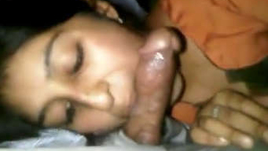 Desi wife gives a blowjob to her boss in the car