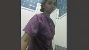 Watch a hot girl get naughty in the bathroom