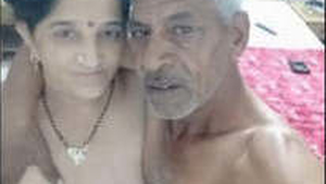 Mature Indian man and teenage girl in steamy video