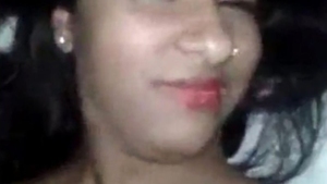 Shy Indian girlfriend recorded by boyfriend in village