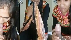 Married Indian desi girl loves sucking dick of her husband on cam