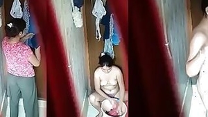 Free porn watch as XXX sexy horny wife nude spy bath