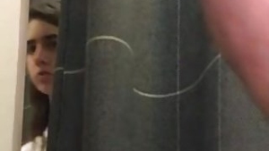 Erotic flashing in a sensual setting