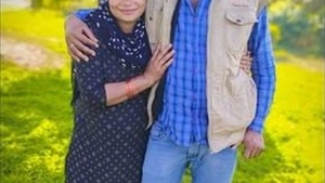 Older couple has sex in the outdoors in a village