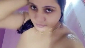 Friend and sexy wife have fun in the bathroom