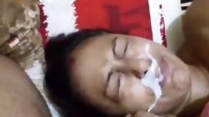 Sexy gujarati item blowjob and cum on face