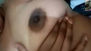 Wife video chats with husband, pleasuring herself and craving a penis
