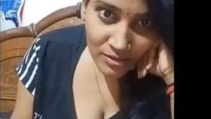 Desi bhabhi's big boobs and pussy on display in Hindi audio