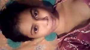 Cute Indian girl with big boobs gets naughty