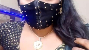 Aunty Geeta gets naked and shows off her assets