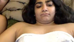 British Indian couple enjoys steamy sex in bed