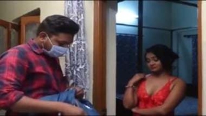 Desi bhabhi gets blowjob from Bengali boyfriend in lockdown