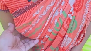 Desi bhabi wears saree and gets fucked in village