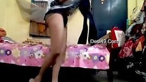 Call of sex partner is the best thing for Indian desi girl making her strip