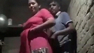 Indian babe has sex with young country boy in XXX video