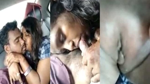 Telugu babe's steamy car sex MMS video
