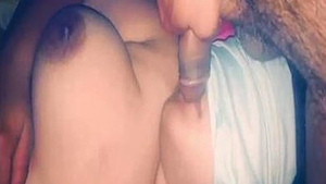 Asleep girl performs oral sex