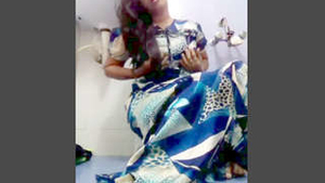 Indian girl gives a blowjob to her boyfriend