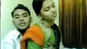 Sexy Bangladeshi girl enjoyed by her cousins