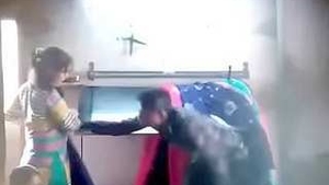 Amusing South Asian local employed at labor site