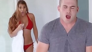 MILF latina Mercedes Carrera finds teen girl masturbating and takes advantage