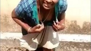 South Indian maid reveals her breasts to her employer