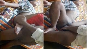 Desi couple enjoys passionate sex at night