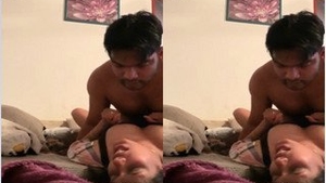 Exclusive video of a passionate lover fucking his girlfriend hard