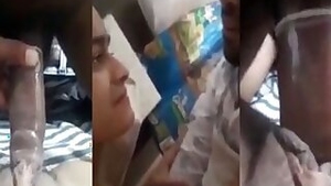 Fluffy pussy indian girl sucking and fucking MMS video