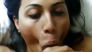 Desi house wife blowjob to hubby?s intimate friend