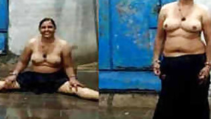 Indian boy satisfies sex dreams by spying on woman with naked XXX tits