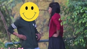 Randy Indian couple enjoys sex with their genitals