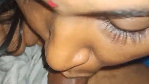 Tamil wife gives a hot blowjob to her husband