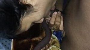 Desi indian Girl Giving Her First Blowjob