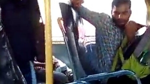 A man masturbates on a bus while knowing a girl is filming him