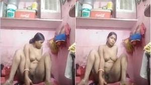 Indian bhabhi flaunts her breasts and pleasures herself