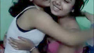 Indian girl with huge breasts goes nude in the bathroom