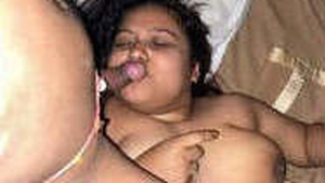 Chubby girl enjoys giving her boyfriend a blowjob in part 7