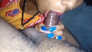 A village bhabi gives oral pleasure to her brother-in-law