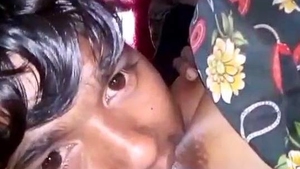 Bengali laborer gives oral pleasure to busty woman