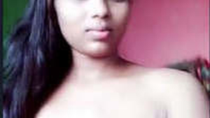 Indian young wife shows off her body on camera