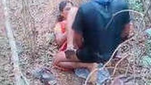 Elderly village woman enjoys outdoor sex with a penis