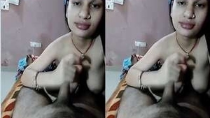 Horny bhabhi gives a sensual blowjob and gets fucked hard