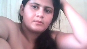 Indian housewife in bathroom, revealing