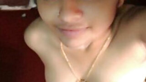 Man helps XXX Indian get naked and has sex with her on the floor